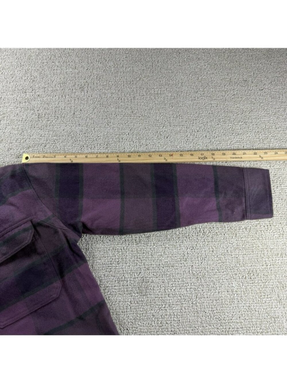 The North Face Valley Flannel Shirt Sweater Purple Women’s Size Medium - Picture 7 of 8